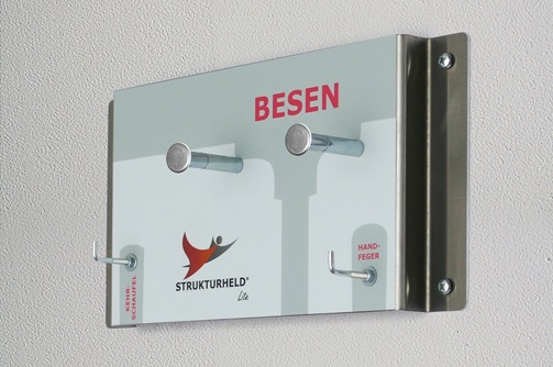 Besenhalter Strukturheld Lite - 5S Wandhalterung